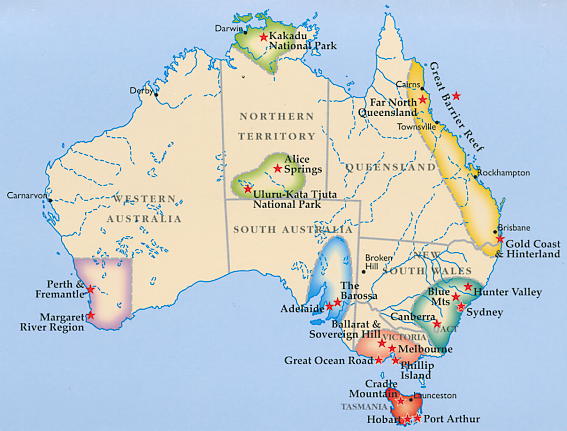 Imagemap Australien